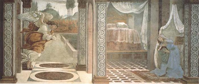Sandro Botticelli Annunciation of San Martino alla Scala Germany oil painting art